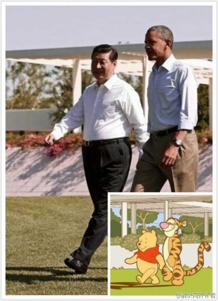 Winnie the Pooh Xi Jinping and Barack Obama 2