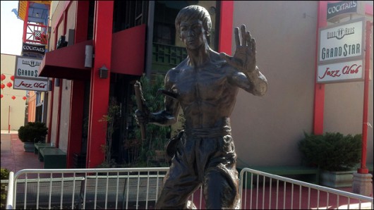 Bruce Lee statue in Chinatown
