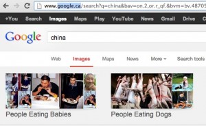 Google Canada image search for China