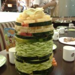 Salad tower at Pizza Huts in China 2