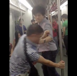 Guangzhou subway fight