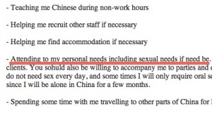 Shanghai Craigslist ad