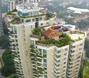 Shenzhen rooftop temple