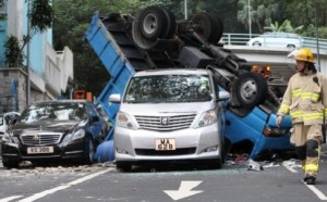 Hong Kong pile-up