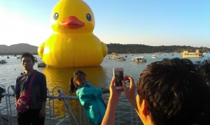 Rubber duck in Beijing by Chris Clayman 1