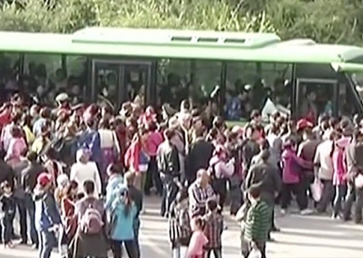 Tourists stranded at Jiuzhaigou 2
