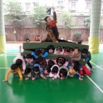 Kindergartener pyramid