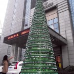 Beer Christmas tree in Changzhou