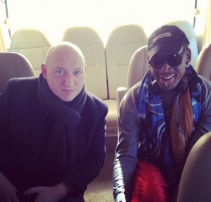 Dennis Rodman and Simon Cockerell