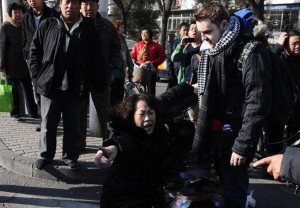 Motorcycle accident in Beijing