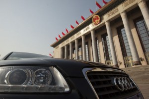 Audi in front of Tiananmen