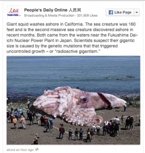 People's Daily - giant squid