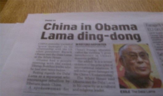 China in Obama Lama ding-dong