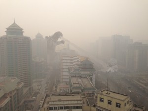 Godzilla in Beijing smog featured image