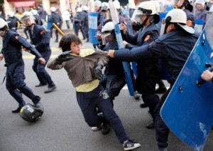 Student protesters in Taiwan (AFP)