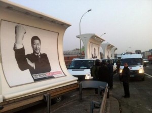 Xi Jinping portraits blocked in Paris