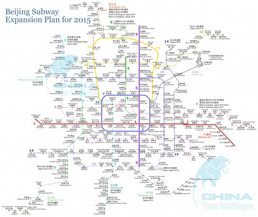 Beijing subway plan 2015