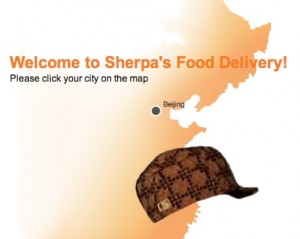 Foreigner douchebag orders from Sherpa's