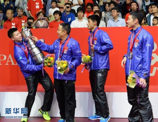 Chinese men's team wins table tennis ping pong championship