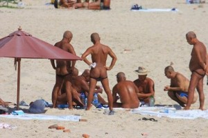 Nude sun bathing Sanya Beach Hainan