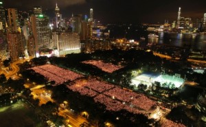 Hong Kong Tiananmen vigil 2014