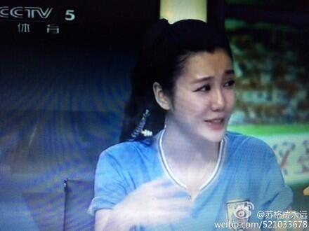 Liu Yixi cries after Italy loss