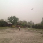 Picture Of The Day: Frisbee In A Sandstorm